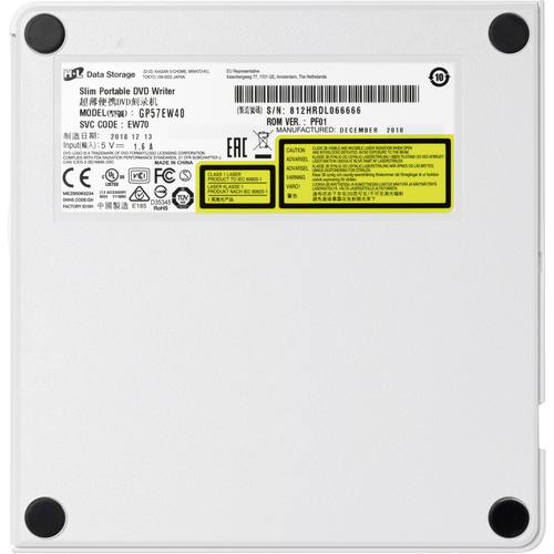HL Data Storage GP57EW40.AHLE10B DVD-Brenner Extern Retail USB-A (USB 2.0) Weiß